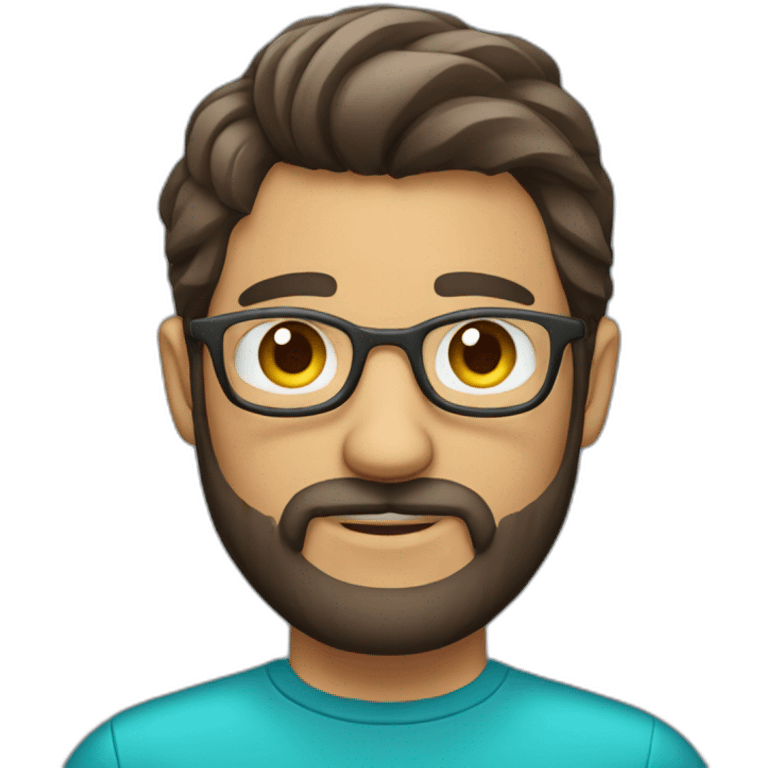 programador chico con barba emoji