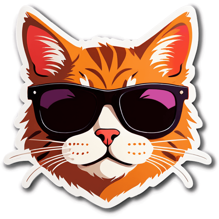 Cat with sunglasses emoji