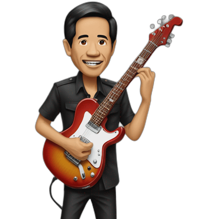 jokowi as guitarist emoji