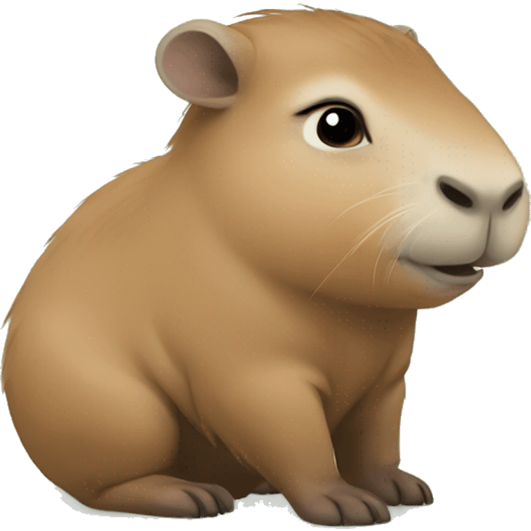 cute Capybara baby emoji