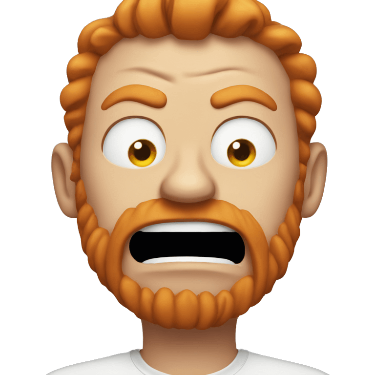 Angry ginger emoji