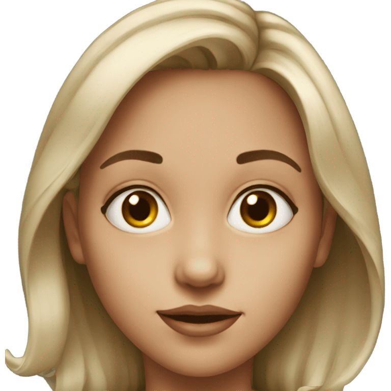 realistic portrait of girl emoji