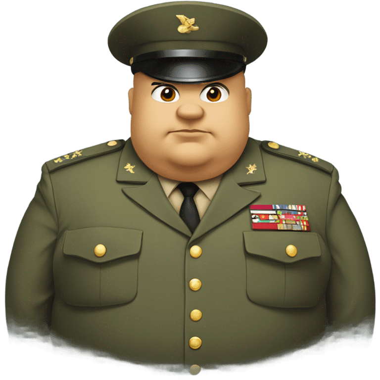 Morbidly obese marine emoji