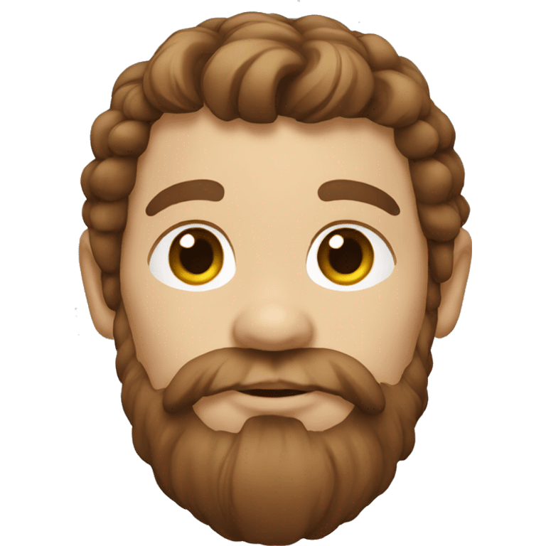 dwarf with brown hair and light highlights emoji