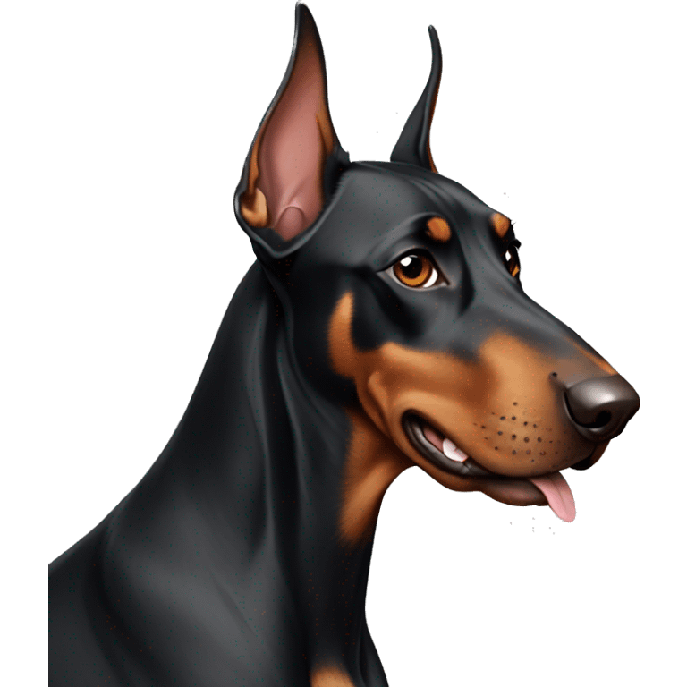 A doberman emoji