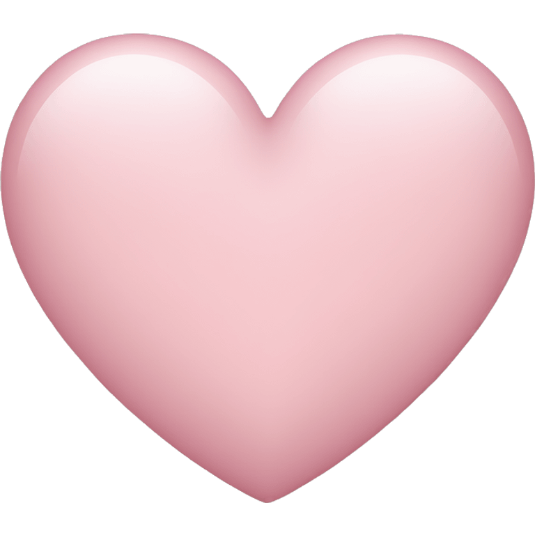 Light pink heart emoji