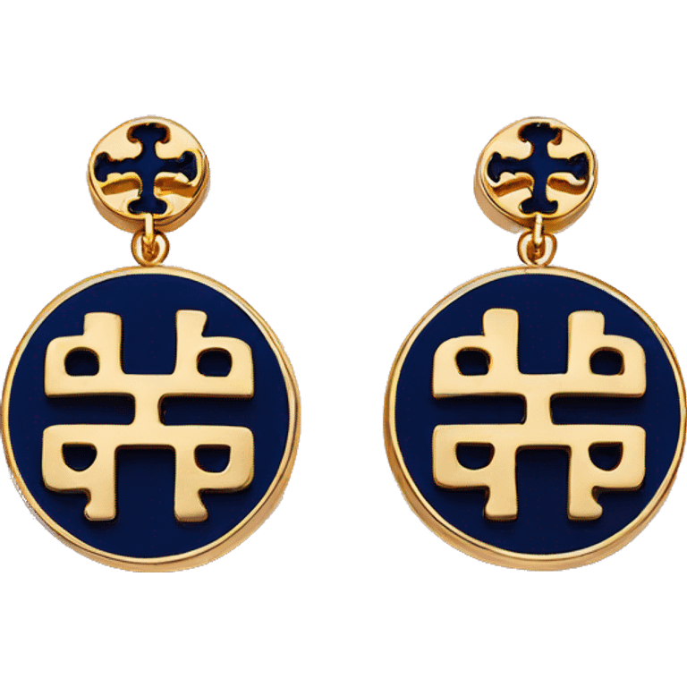 Tory Burch earrings emoji