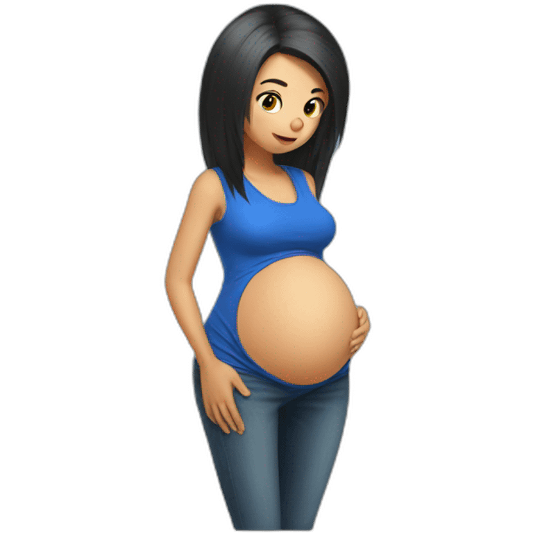 Pregnant-sonic emoji