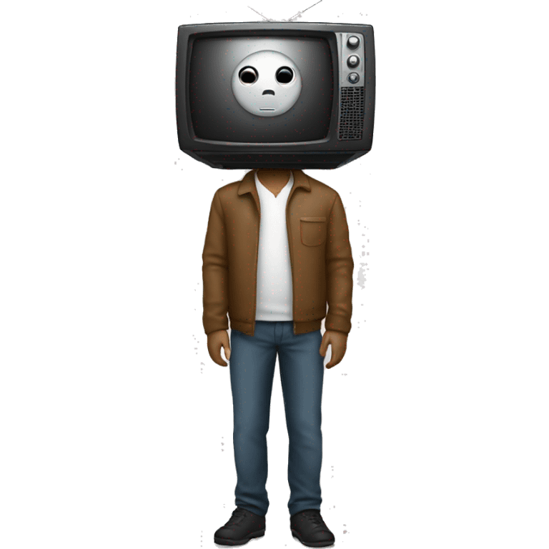 human with a tv head emoji