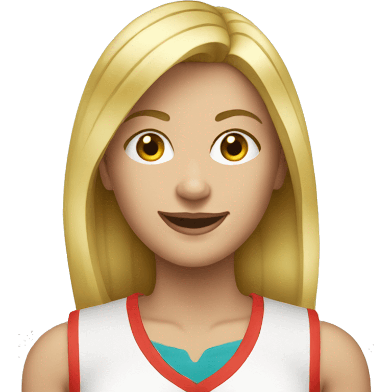 Sport blonde nutritionist emoji