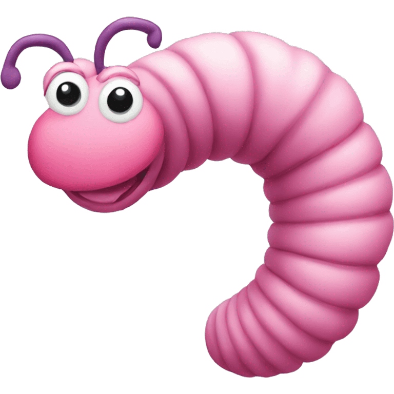 pink inch worm  emoji