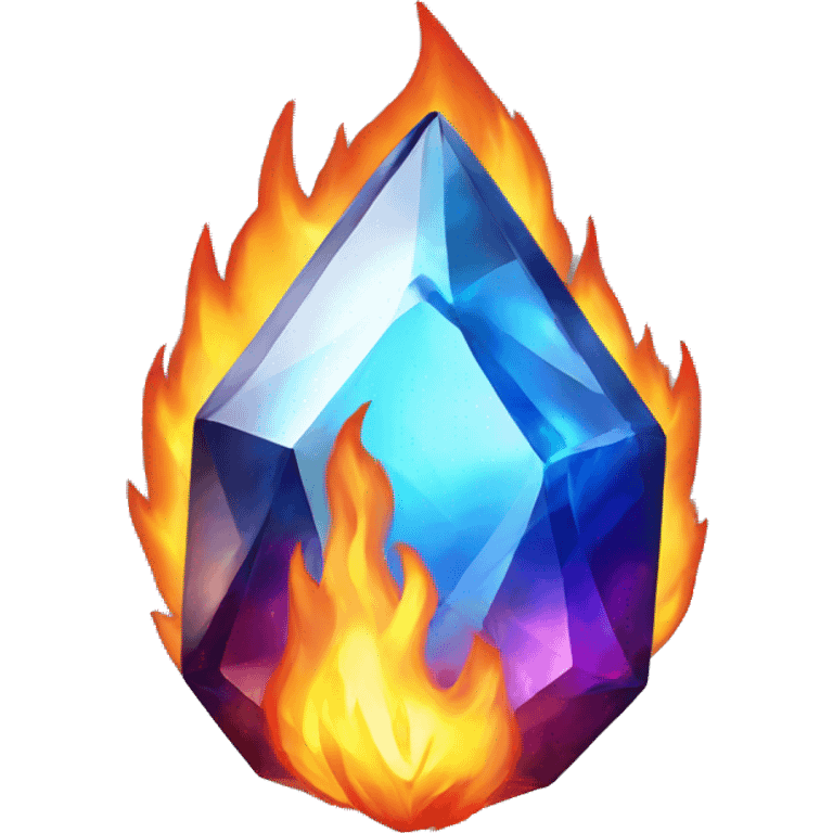 gemstone on fire emoji