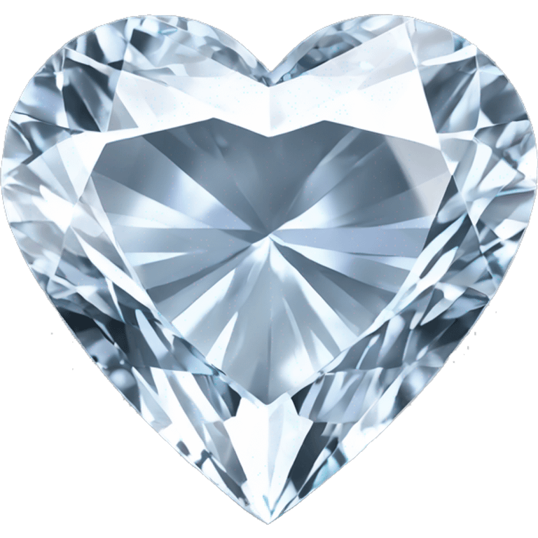 Heart shaped 56-carat crystal diamond emoji