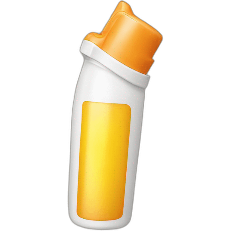 Sunscreen bottle emoji