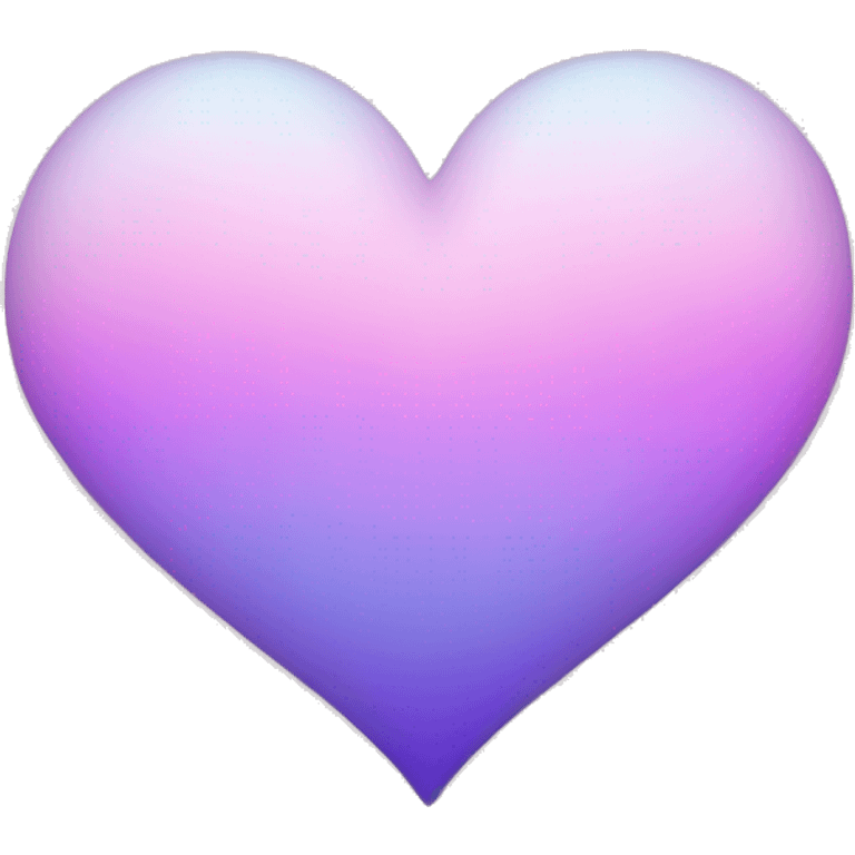 pastel pink and purple aurora heart emoji