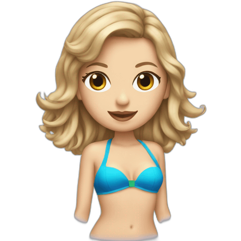 Taylor swift with a swim suit emoji