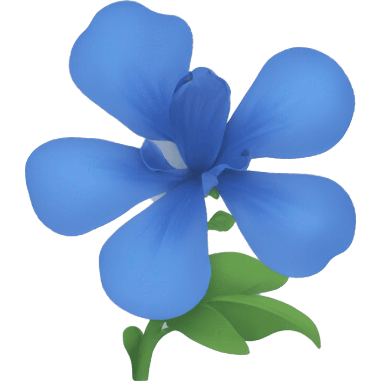 Blue flower emoji