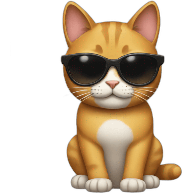 Cat with sunglasses emoji