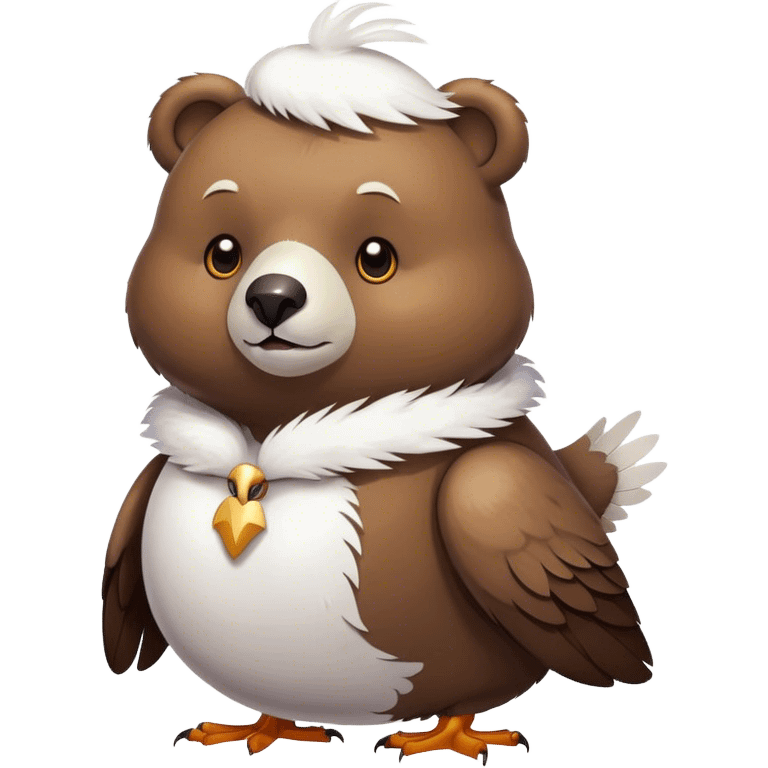 Bear seagull cross emoji