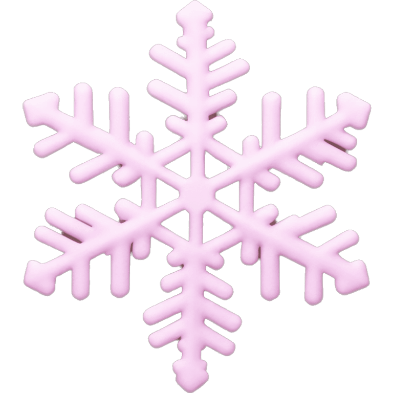 light pink snowflake emoji