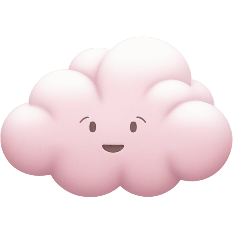 pastel pink cloud emoji