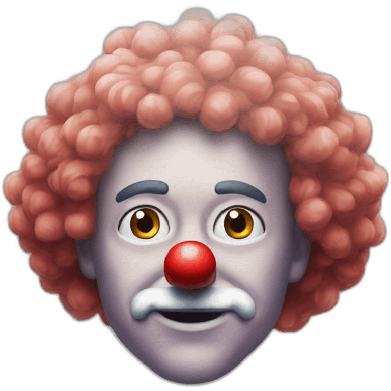 clown wig red nose Ulf Kristersson emoji