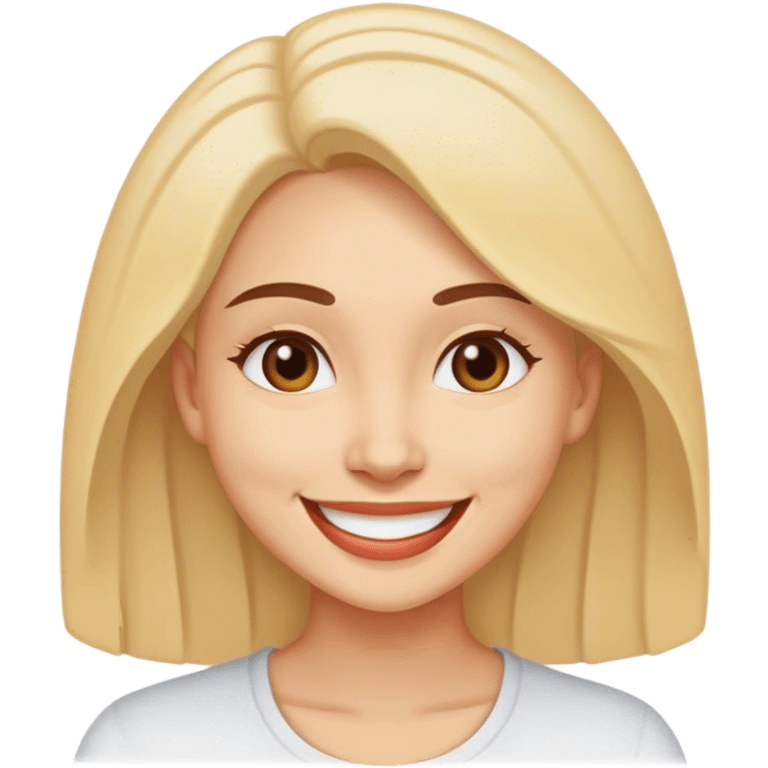 Woman who’s happy emoji