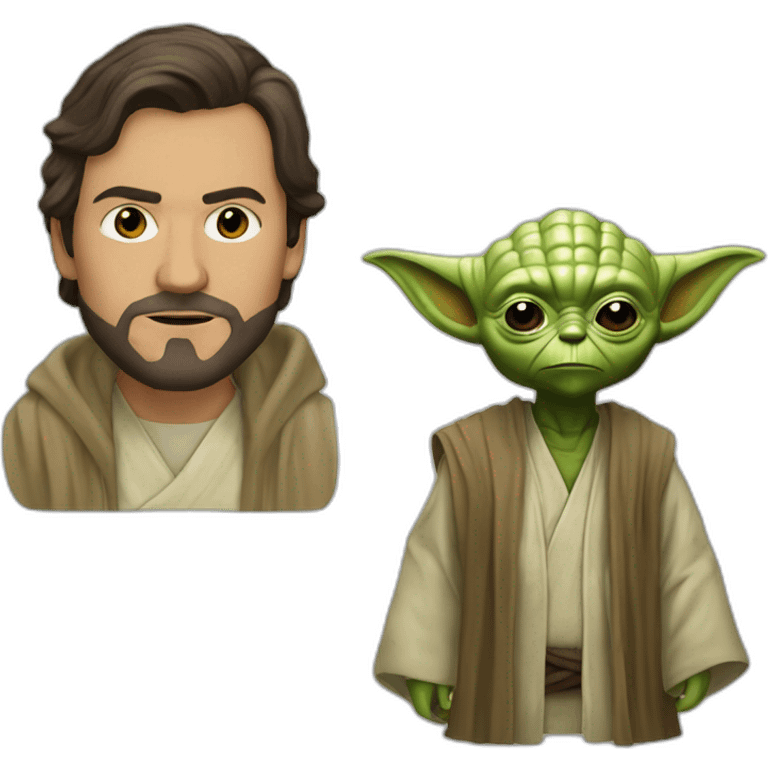 Parlante y yoda emoji