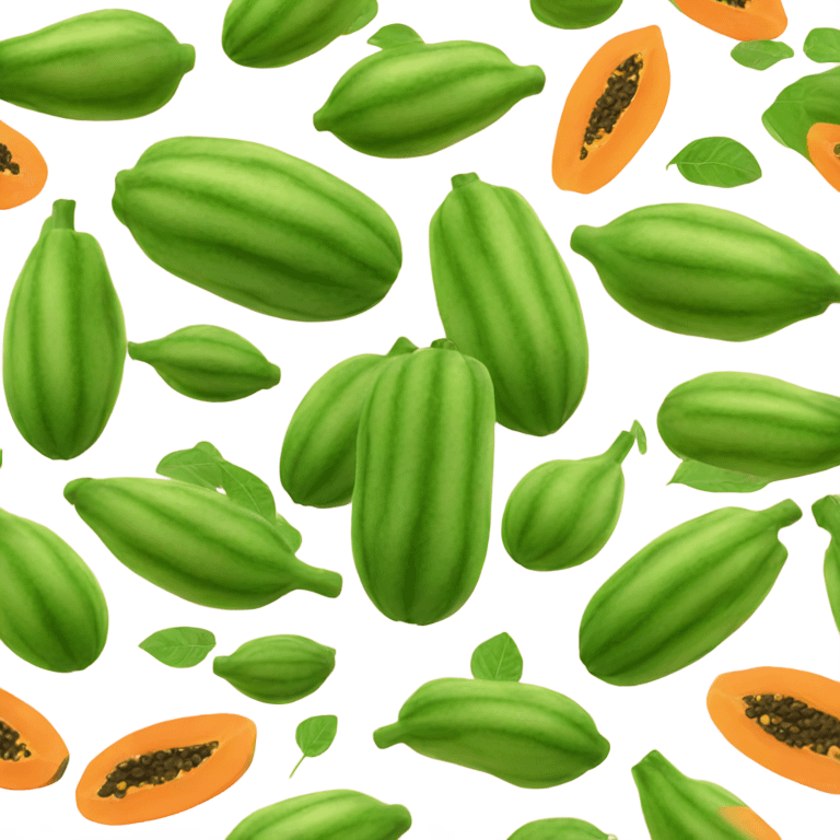 Realistic Papaya  emoji