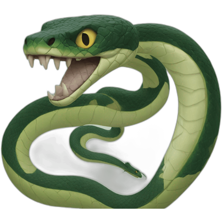 Evil snake emoji