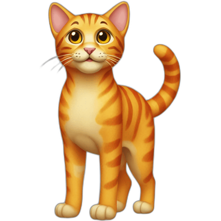 Cheetoh Cat Full Body emoji