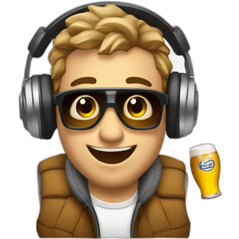 Alps Savoie DJ with beer emoji