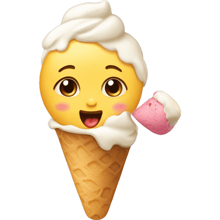 baby eat icecream emoji