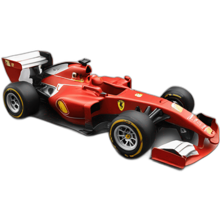 Formule 1 Ferrari voiture en face emoji