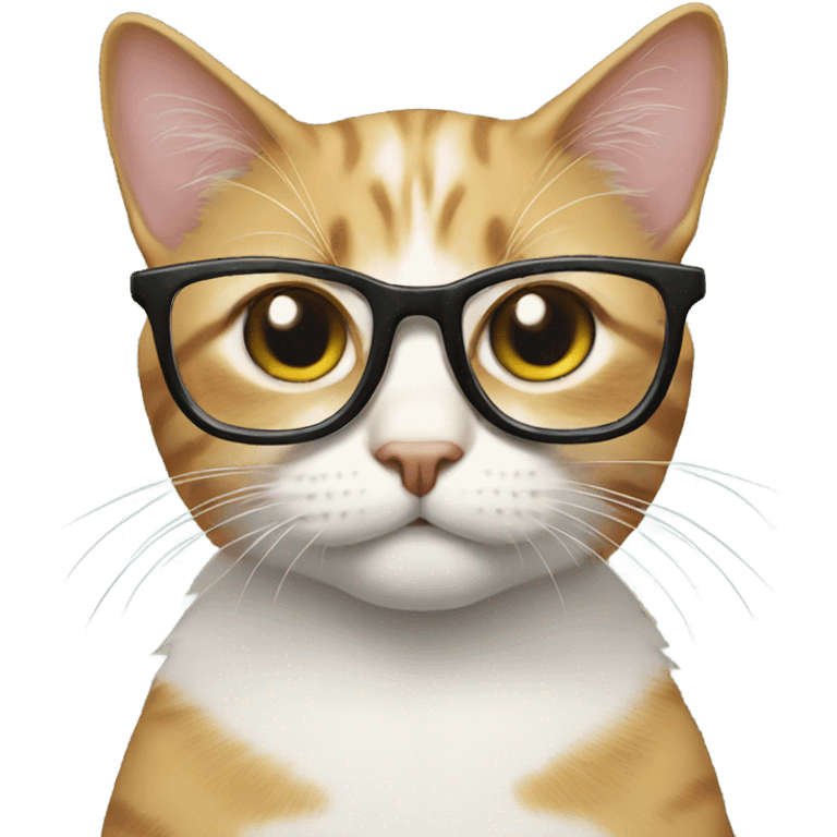 cat with glasses  emoji