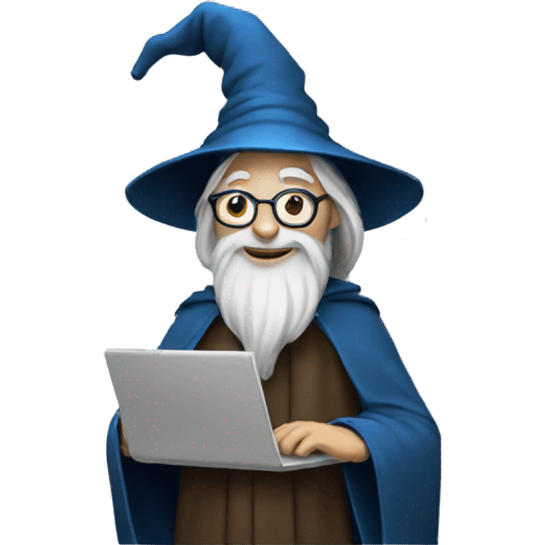 wizard with a laptop emoji