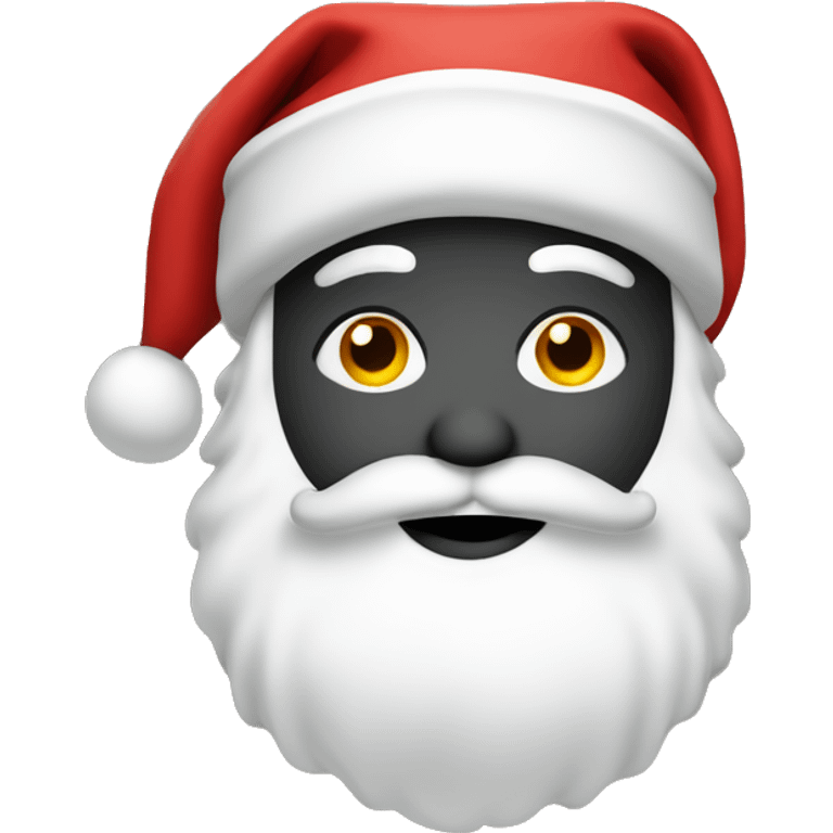 Santa with coal as a gift for bad kids emoji