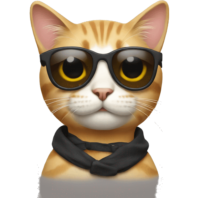 Cat with sunglasses emoji