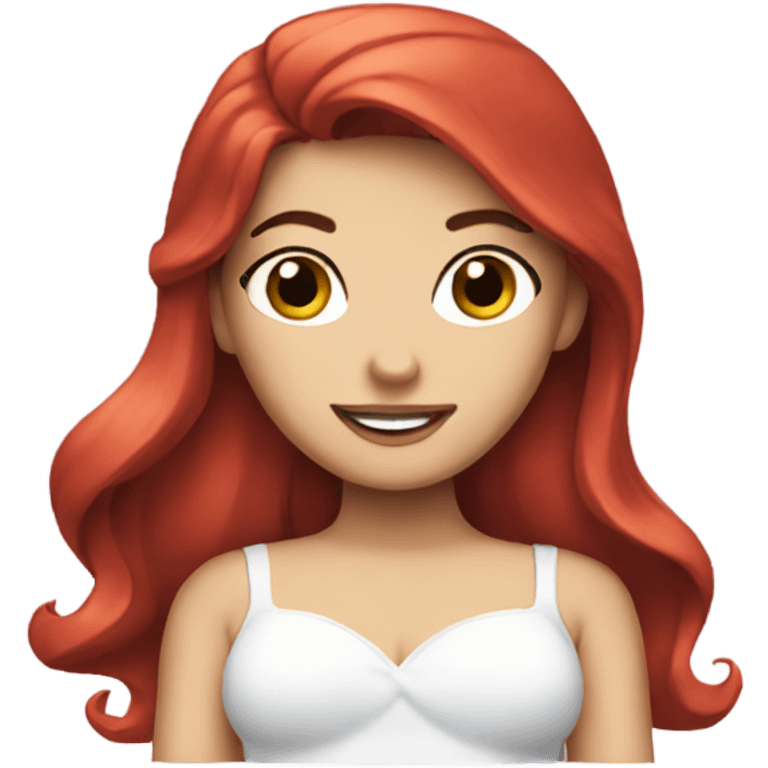 ariel wearing a white top emoji