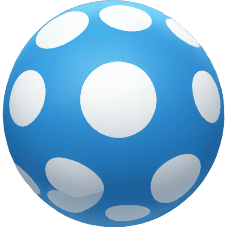 blue sphere with white in middle emoji