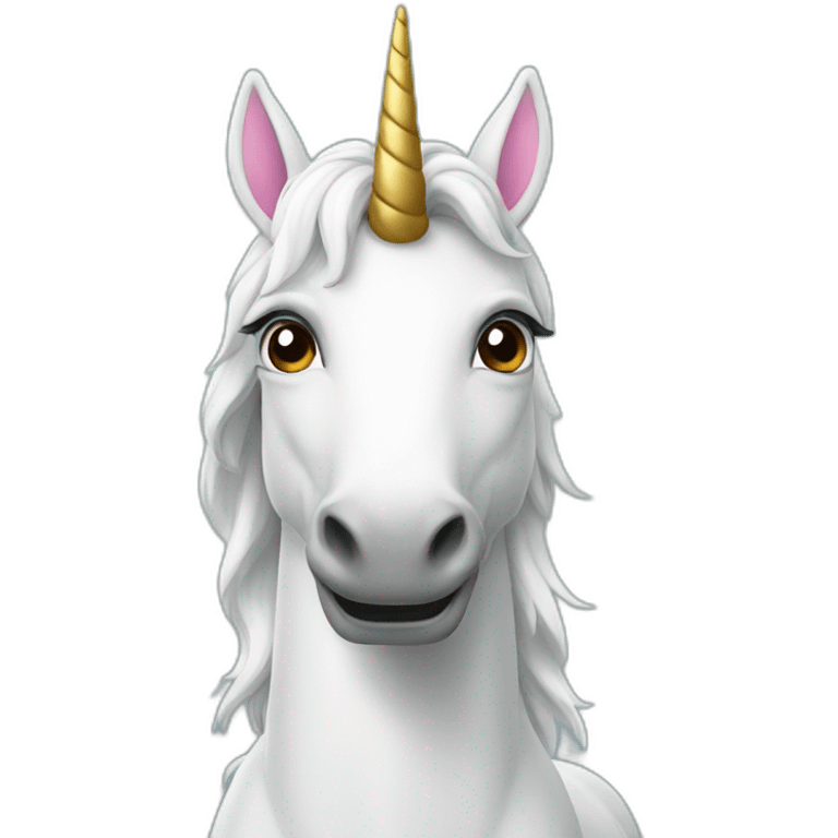 Wise unicorn emoji