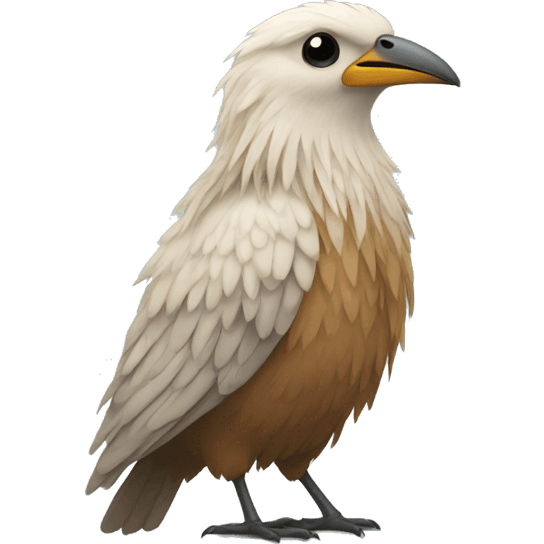 Bird with long hair emoji