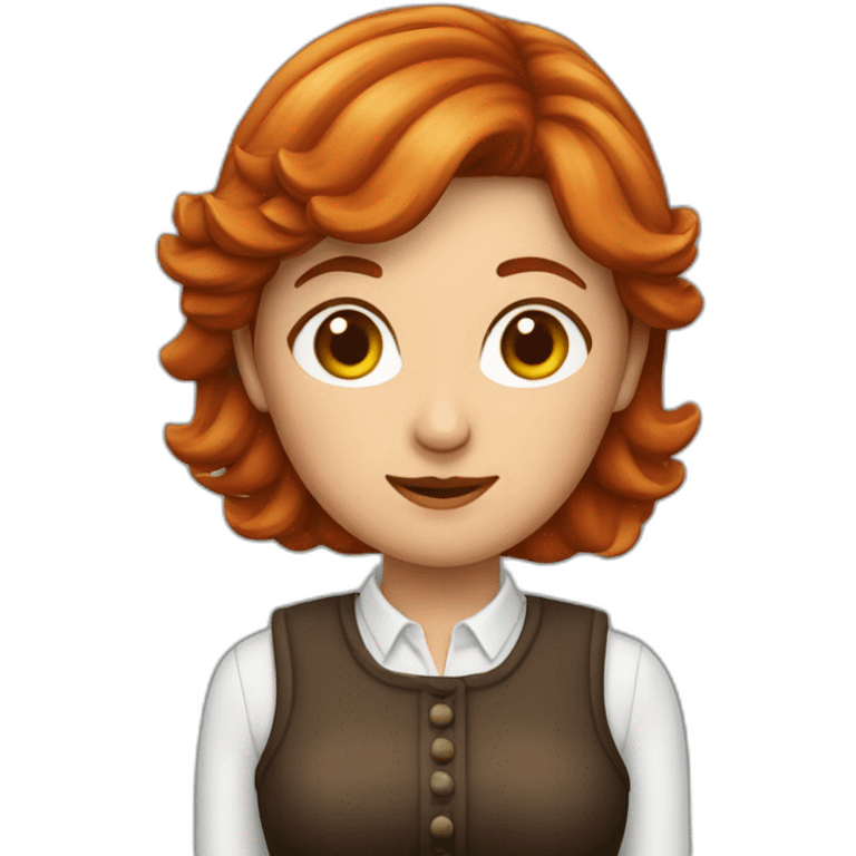 Reife Frau knallrote haare 30 jahre emoji