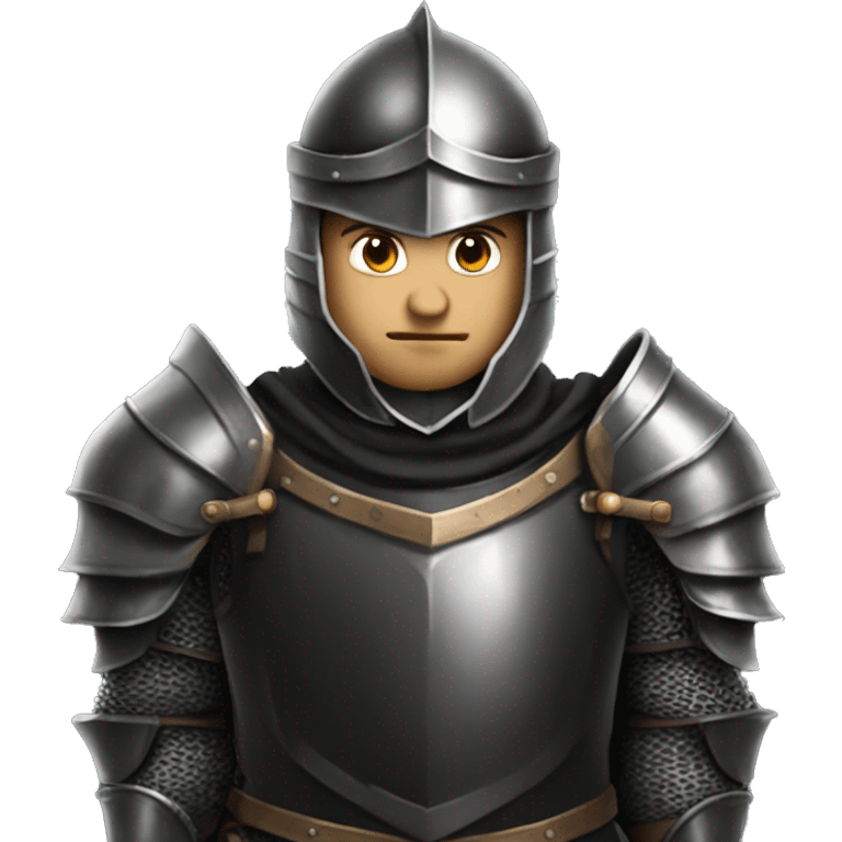 male knight black armor fantasy emoji