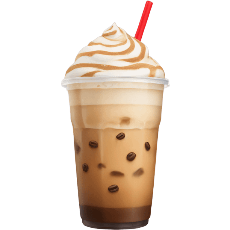 Iced latte emoji