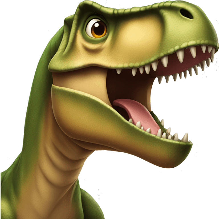 T rex with long arms emoji