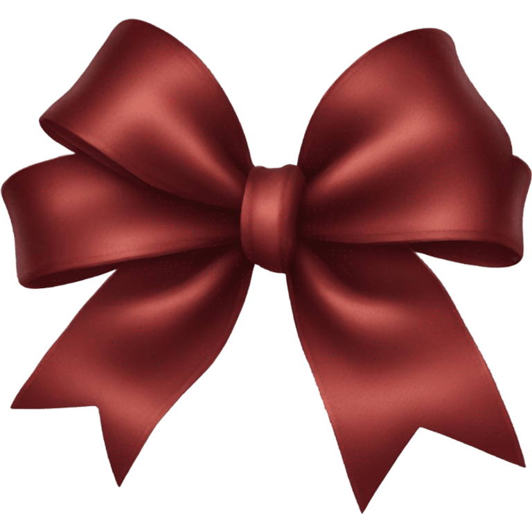 Dark red ribbon bow emoji