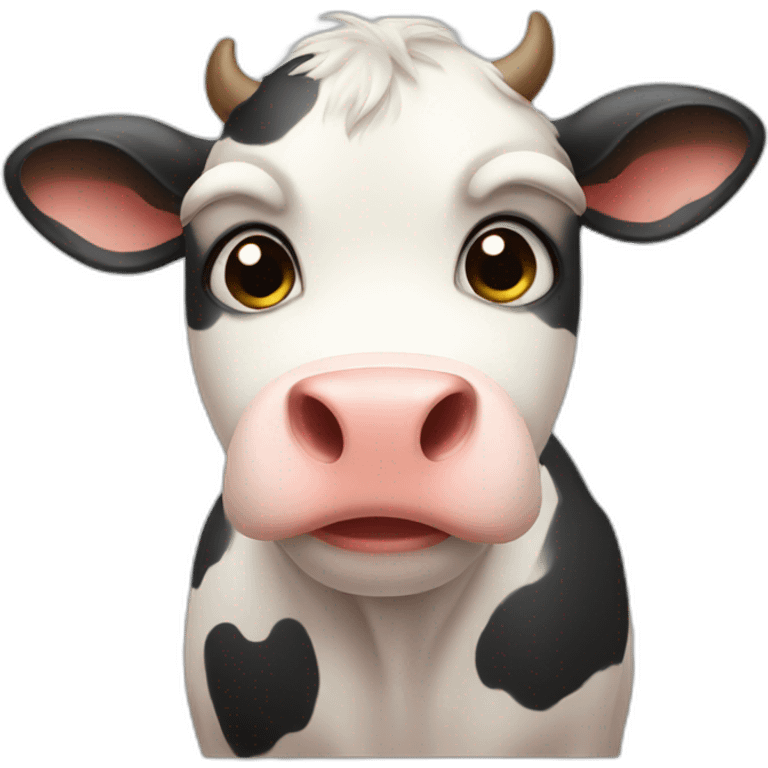 cute-cow-sad emoji