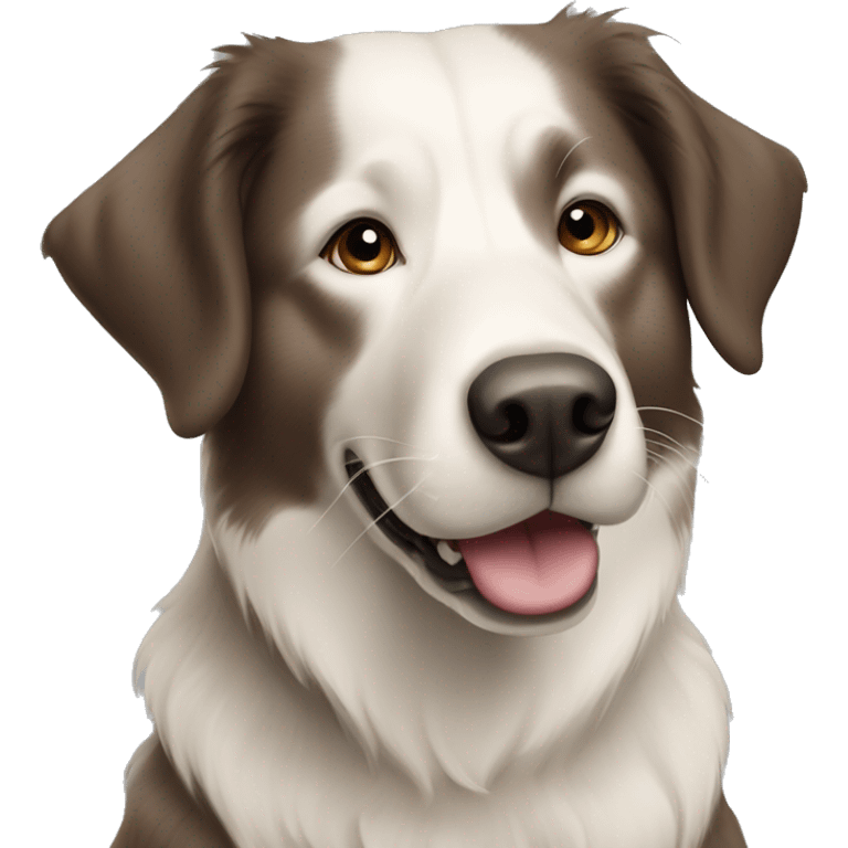 Labrador border collie mix dog emoji