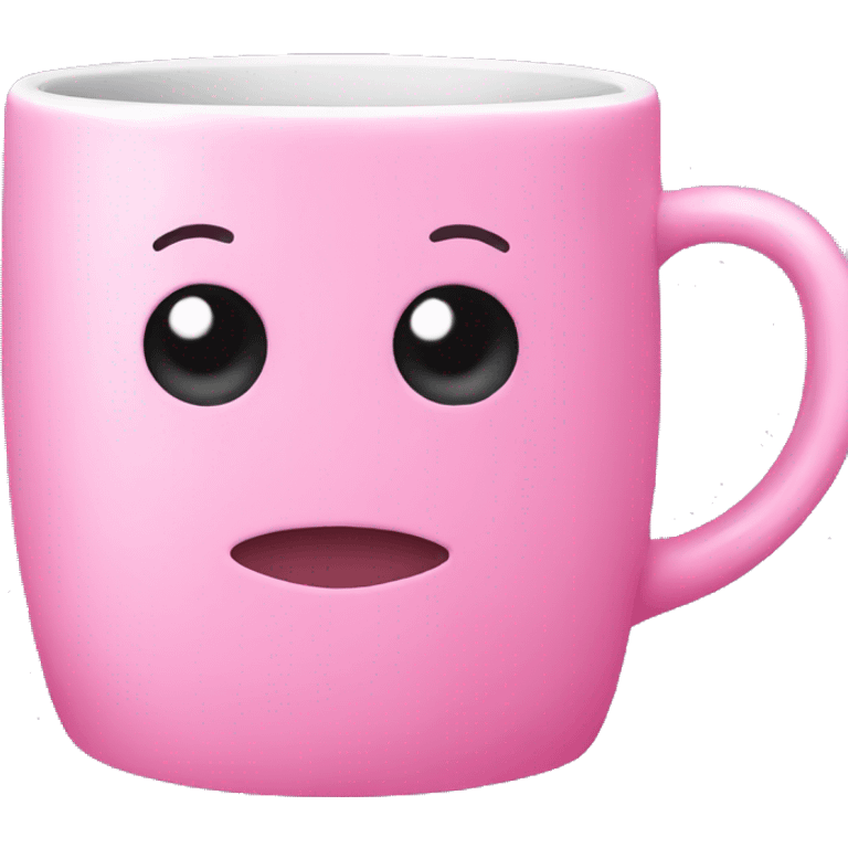 pink mug with a bow emoji